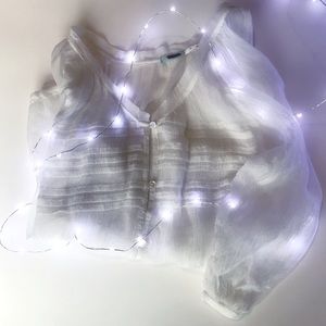 Kimchi Blue cream blouse